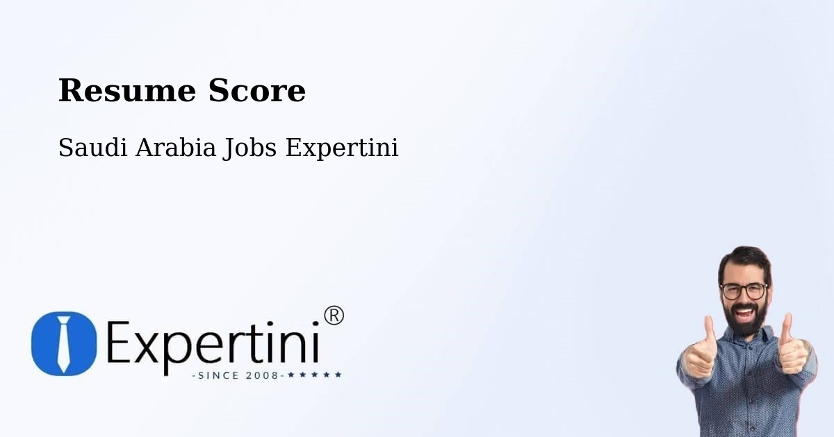 Resume Score & Job Description Match Tool – Al `Usaylah - Saudi Arabia Jobs Expertini